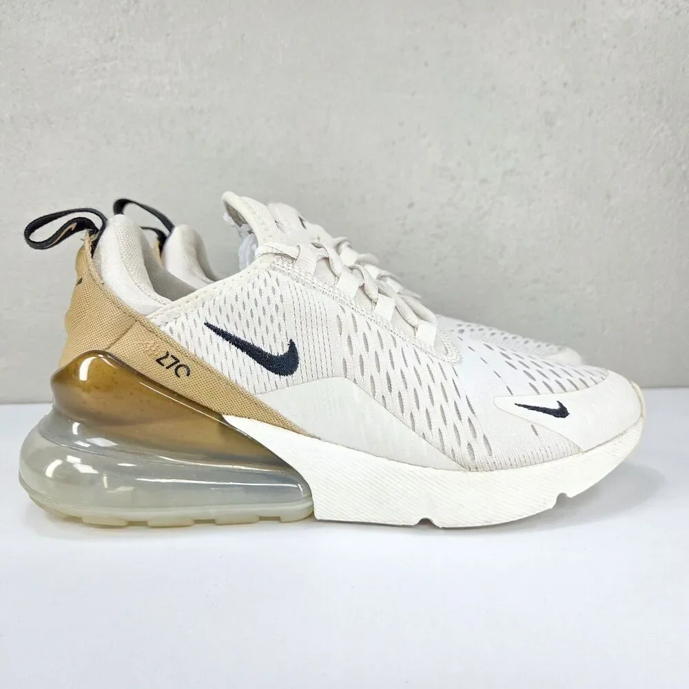 Nike Air Max 270 Light Bone Metallic Gold Women’s Size 7 DZ7736-001